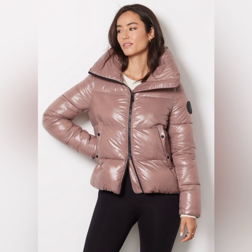 NWT Save The Duck Dusty Pink Plumtech Synthetic Down Puffer Jacket